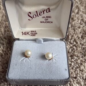 White and Gold Minimalist Earrings